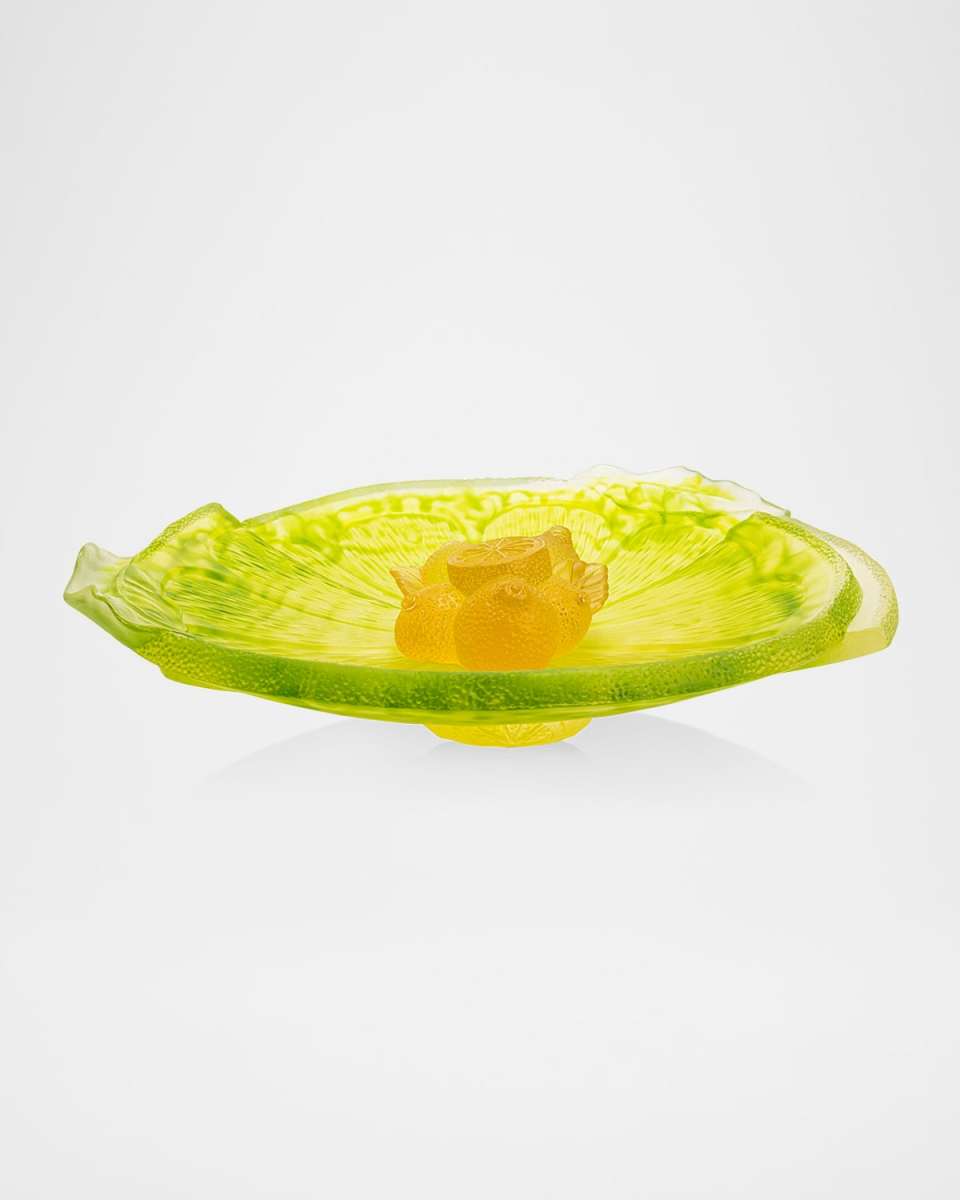 Citrus Crystal Footed Bowl